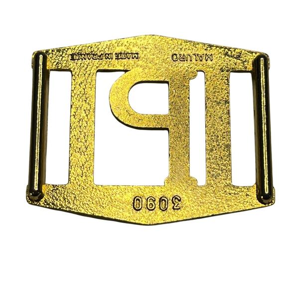 Maluro Made in France gold belt buckle vintage P - Picture 2 of 6
